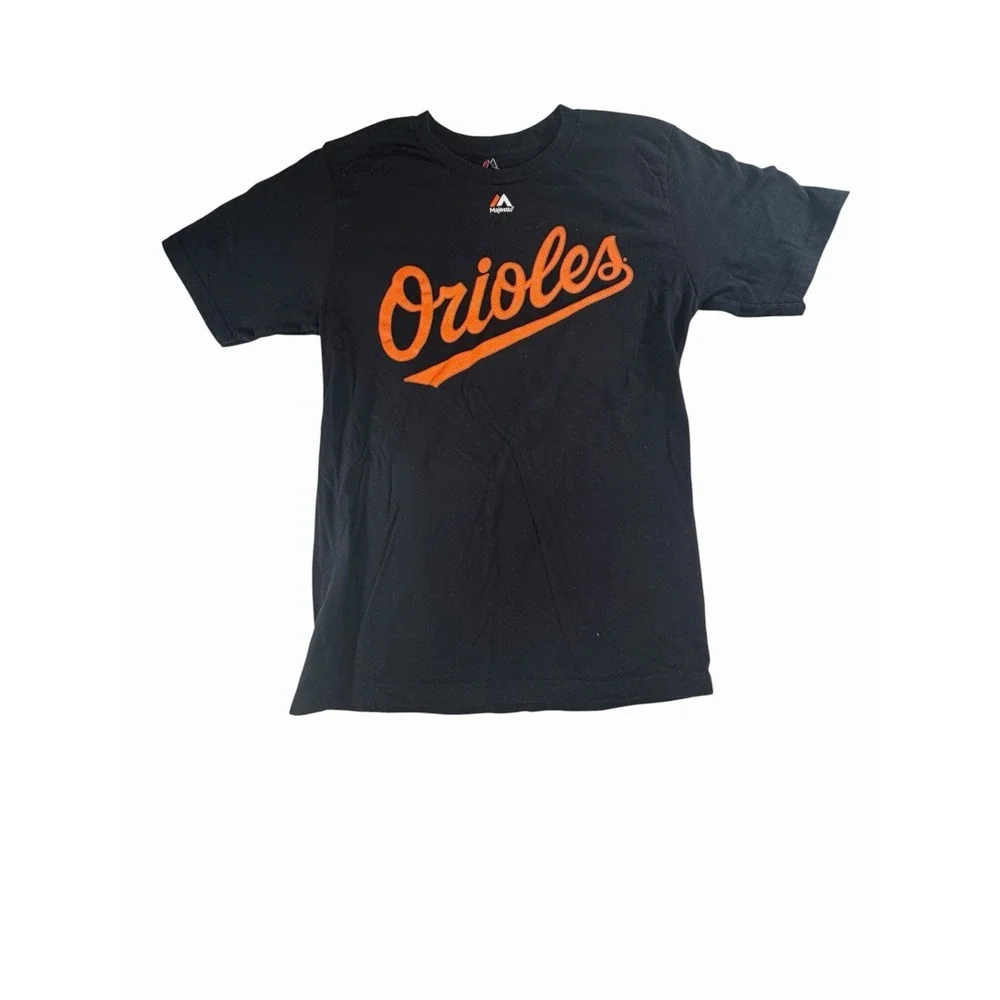 Davis #19 Kids XL  Majestic Baltimore Orioles Black T-Shirt